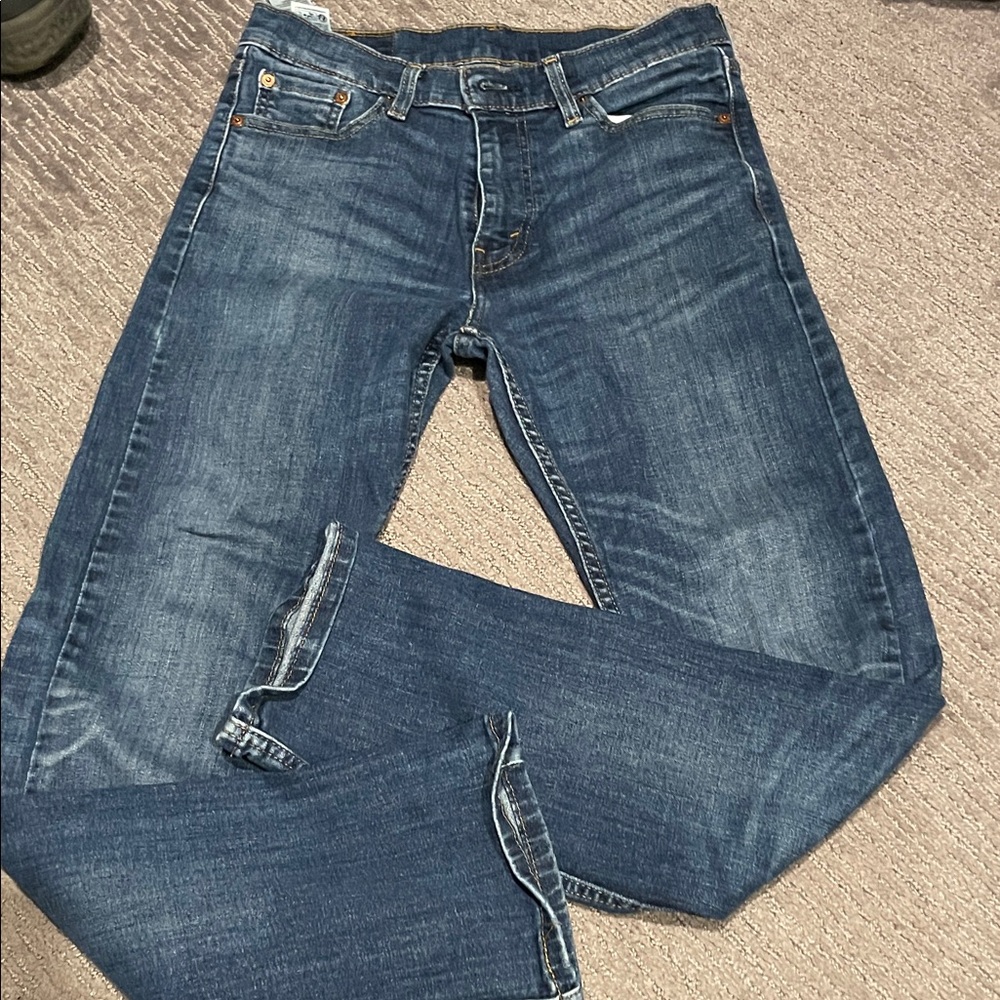 Levi's Men's Slim Straight Jeans in Indigo Blue
